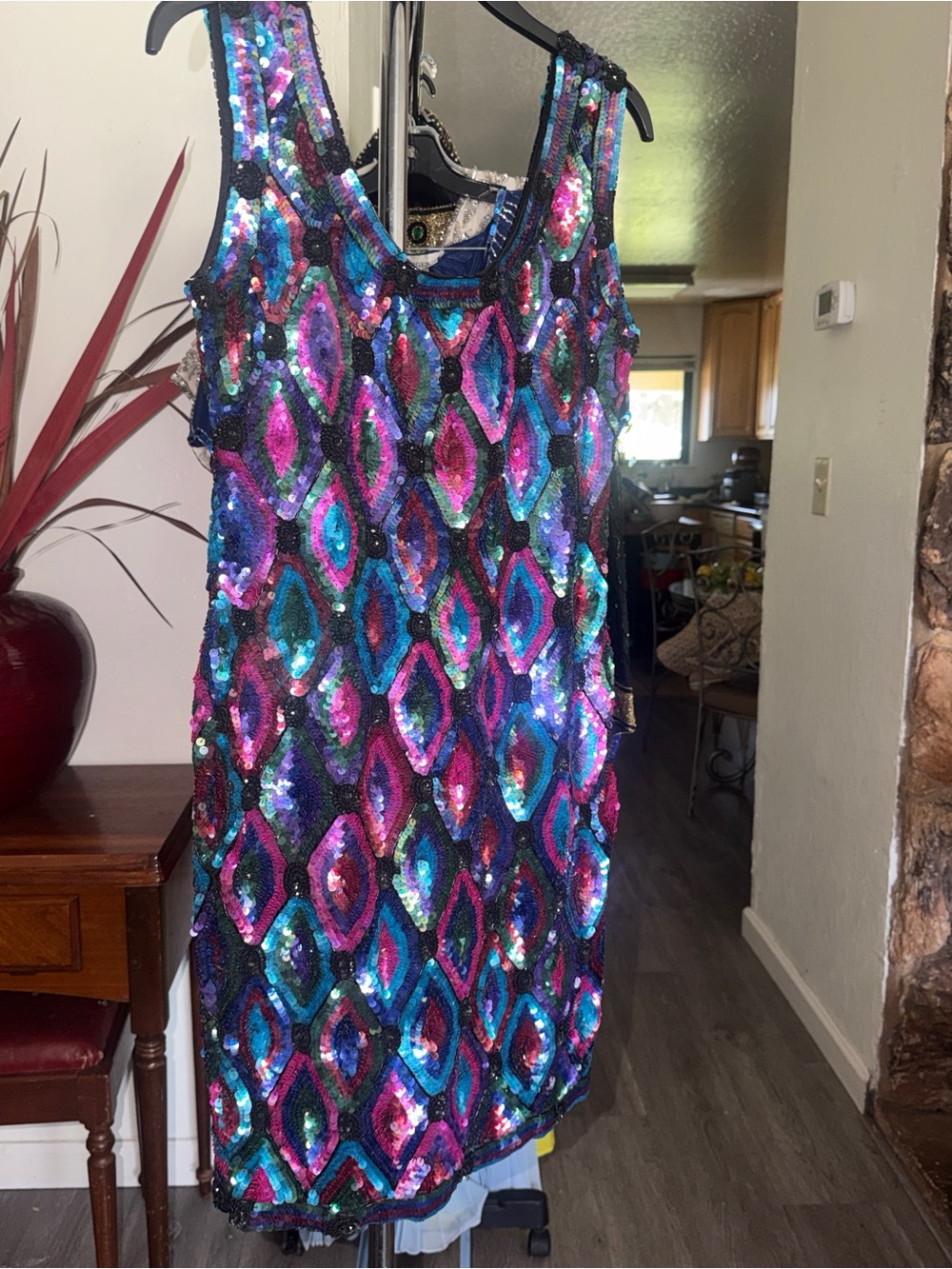 SWEELO - Sequin Sheath Dress in Multicolor